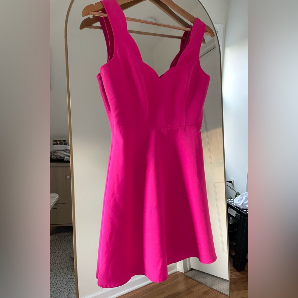 Tobi Swingin Party Scallop Neck A Line Dress